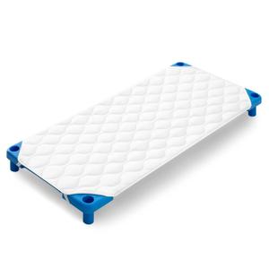 Comfyanno Quilted Daycare Cot Nap Mat for Boys, Girls, Soft & Breathable, Gentle on Skin, Extra Support & Comfort for Toddler Cozy Nap Time Sleep, Fits 23" x 40" Toddler Size Preschool Cot - 1 Pack (White)