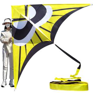 Large Single Line Beach Kite for Adults,Easy to Fly Kites for Kids Age 4-12