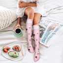 4 Pack Copper Compression Socks for Women and Men Circulation-Best Support for Medical, Running,Nursing,Athletic (Large-X-Large)