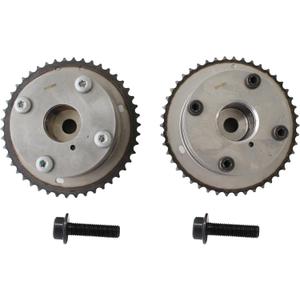 AUCERAMIC 917-260 + 917-261 VVT Sprockets Gears Camshaft Adjuster Compatible with 2007-2011 Ford Edge Flex Fusion Taurus X Mercury Sable Lincoln MKS MKT MKX MKZ Mazda 6 CX-9 3.5L 3.7L V6