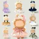 Pink Doll Clothes for 17cm (NO Doll)  Cute Dress Dolls Outfit Accessories for a Unique Dressed-Up Look  Fashion Kawaii Accessories Dress 1 C