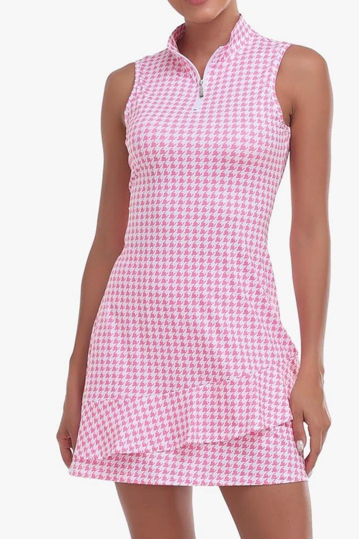Viracy Tennis Dress for Women Sleeveless Golf Dresses with Shorts and Pockets Ruffle Zip Up Stand Collar Golf Outfits Size Medium Viracy Tennis Dress for Women Sleeveless Golf Dresses with Shorts and Pockets Ruffle Zip Up Stand Collar Golf Outfits Size Medium