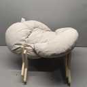 CHEERHOME PETS Elevated Cat Bed Wooden with Cushion Fluffy Pet Couch Sofa for Indoor Cats Raised Kitty Lounge Chair Suitable for Puppy, Cat Furniture(White)