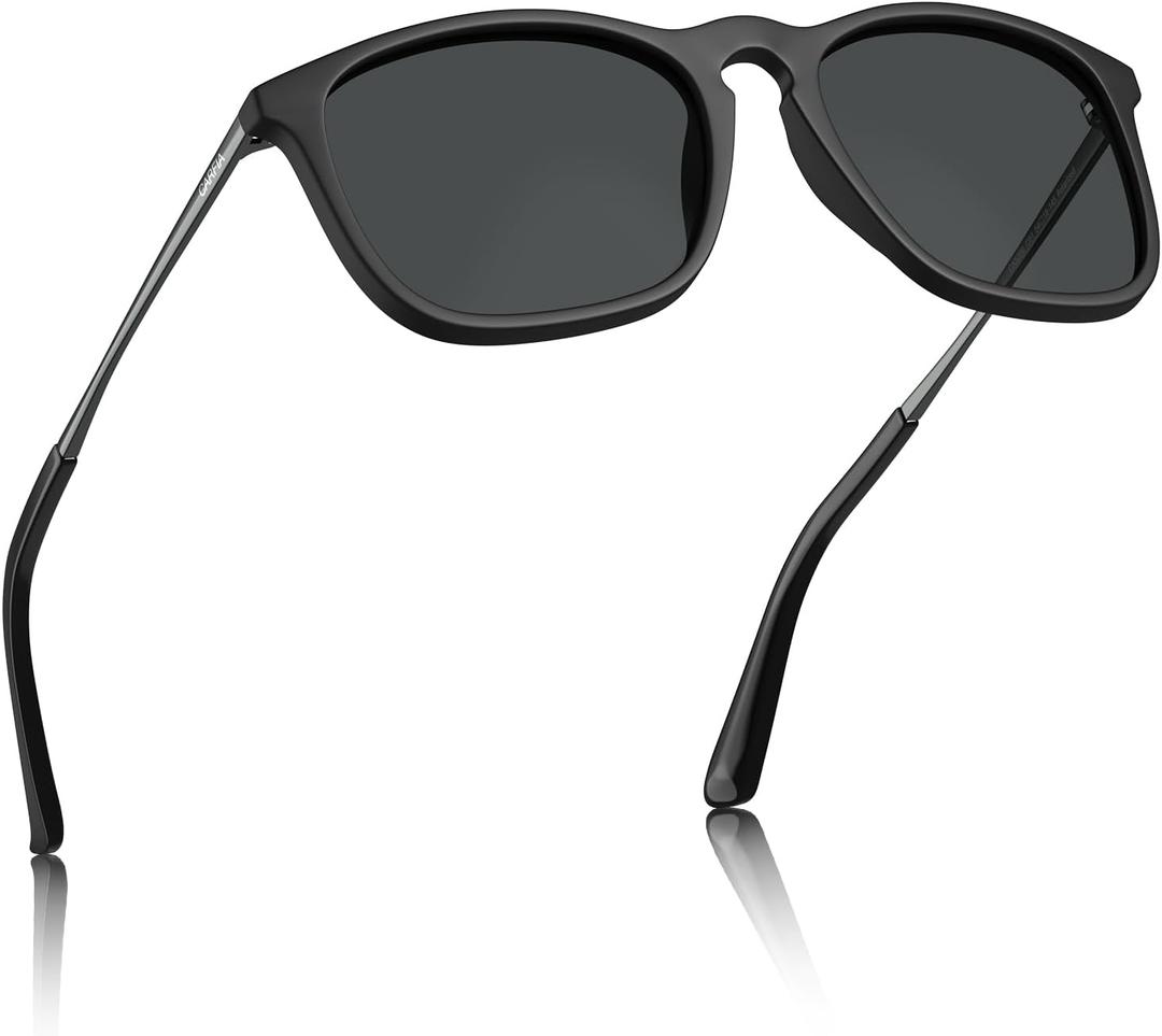 CARFIA Vintage Polarized Sunglasses for Men Women Lightweight Durable Design with UV Protection CA5200