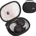 Aproca Portable Headphones Case, fit for JBL Tune 720BT / 770NC / 760NC / 510BT / 520BT and JBL Live 770NC / 660NC / 670NC Wireless Over-Ear Headphones (Black+Grey lining)