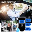Alcohol Breathalyzer, Alcohol Breath Tester for Testing, Portable Alcohol Tester with 20 Mouthpieces & Digital Blue LCD Display for Personal Home Use