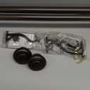 72-144 Inches Curtain Rods for Window, Vimayta 1 Inch Diameter Drapery Rod with Resin Finials, Ideal Adjustable Heavy Duty Single Curtains Rod for Bedroom, Living Room Decoration, Dark Bronze