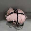 KOESON Four Legged Winter Coat, Warm Dog Jacket with Adjustable Buckles, Turtleneck Windproof Fleece Jackets, Reflective Fullbody Snowsuit Puffer Coat Pink Grey, Size: L