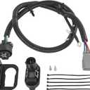 Trailer Hitch Tow Wiring Connector Harness Kit Compatible with 2015-2019 Ford Transit-150, Transit-250, Transit-350, Transit-350 HD Vans Replace# CK4T-13B576-KE, CK4Z-13A576-B, 9U5Z-14489-MAA