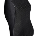 Memory Foam Neck Pillow Car Comfortable Seat Supports Lumbar Backrest Car Seat Headrest Cushion Pads for Neck Pain Relief(S Beige Pillow)