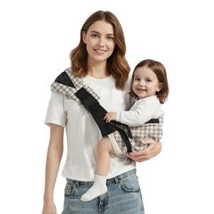Baby Sling Carrier Newborn to Toddler, Adjustable Toddler Carrier Sling Baby Carrier Toddlers Sling Carriers Hip Carriers for 8-40lbs, Brown Houndstooth