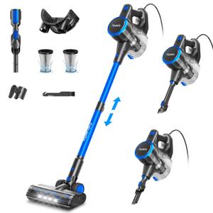 FABULETTA Vacuum Cleaners for Home, Stick Corded Vac Cleaner with 600W Motor