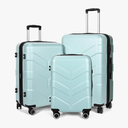 Luggage Sets 3 Piece with Spinner Wheel, Hardside Suitcase Set with TSA Lock, Expandable Travel Luggage for Men and Women, Mint Green