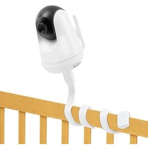 HiPP Baby Monitor Mount Camera Shelf Compatible with VAVA and Most Other Baby Monitors, Universal Flexible Baby Camera Holder, Securely Attaches to Crib Cot Shelves or Furniture, 1/4" Screw (Camera Not Included)