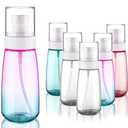 Cosywell Travel Spray Bottle TSA Approved 3.4oz 100ml 6 Pack Leak Proof Travel Spray Bottle Empty Small Spray Bottles for Perfume Essential Oils Toners Rose Water Cosmetics (6PCS-2PinkBlue2Clear)