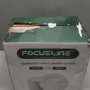 FOCUSLINE 100 Count White Plastic Plates 10 Inch, Disposable Heavy Duty Dinner Plates- Premium Hard Plastic Plates Fancy Disposable White Plates for Weddings, Parties and Events