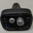 LIHAN USB C Bluetooth 5.4 Car Adapter, Wireless Upgrade Audio System for Non-Bluetooth Vehicles, FM Radio Transmitter, 48W Fast Charging, Stable Hands-Free Calling, MP3 Music Player, Support USB/TF