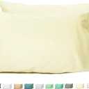 Sunflower Queen Pillowcases Set of 2, 100% Cotton Queen Pillow Cases 2, 2030 inches Cream, Soft and Breathable