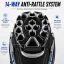 14-Way Golf Cart Bag, Professional Organizer Cart Bag with Anti-Rattle Top