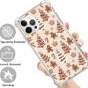 Brown Gingerbread Christmas Trees Case Compatible with iPhone 16 Pro, Cute Christmas Festival Case for iPhone 16 Pro, Cool TPU Bumper Phone Case Cover