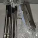 CAROD 33.4" Large Floor Squeegee for Concrete, Commercial Heavy Duty Silicone Blade Squeegee for Floor with 63" Stainless Handle, Anti-Splash Curved Baffle for Garage, Factory, and Tough Cleaning Jobs