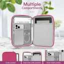 6-7 Inch Protective Sleeve Carrying Case for 7" Kindle Paperwhite and Kindle Colorsoft Signature Edition, 6" Kindle, 6" Kobo Clara BW/Colour, 7" Kobo Libra Colour/E-Reader, Raspberry