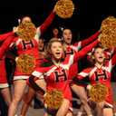 BENLIUDH Cheerleader Pom Poms, Metallic Foil Plastic Pom Poms Cheerleading for Game Sports Squads Dancing Party, Gold 2pcs