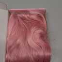 Light Pink Wig for Women Short Pastel Wavy Wigs Curly Bob Wigs with Bangs Shoulder Length Colorful Synthetic Wigs for Cosplay Costume Party Daily Use(14 Inches)