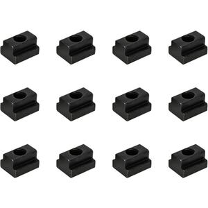 M10 T-Slot Nut,Black Oxide Finish,Grade 8.8,3/8 Threads,Slot Width 12mm,Slot Depth 7mm,Total Depth 14mm,Pack of 12