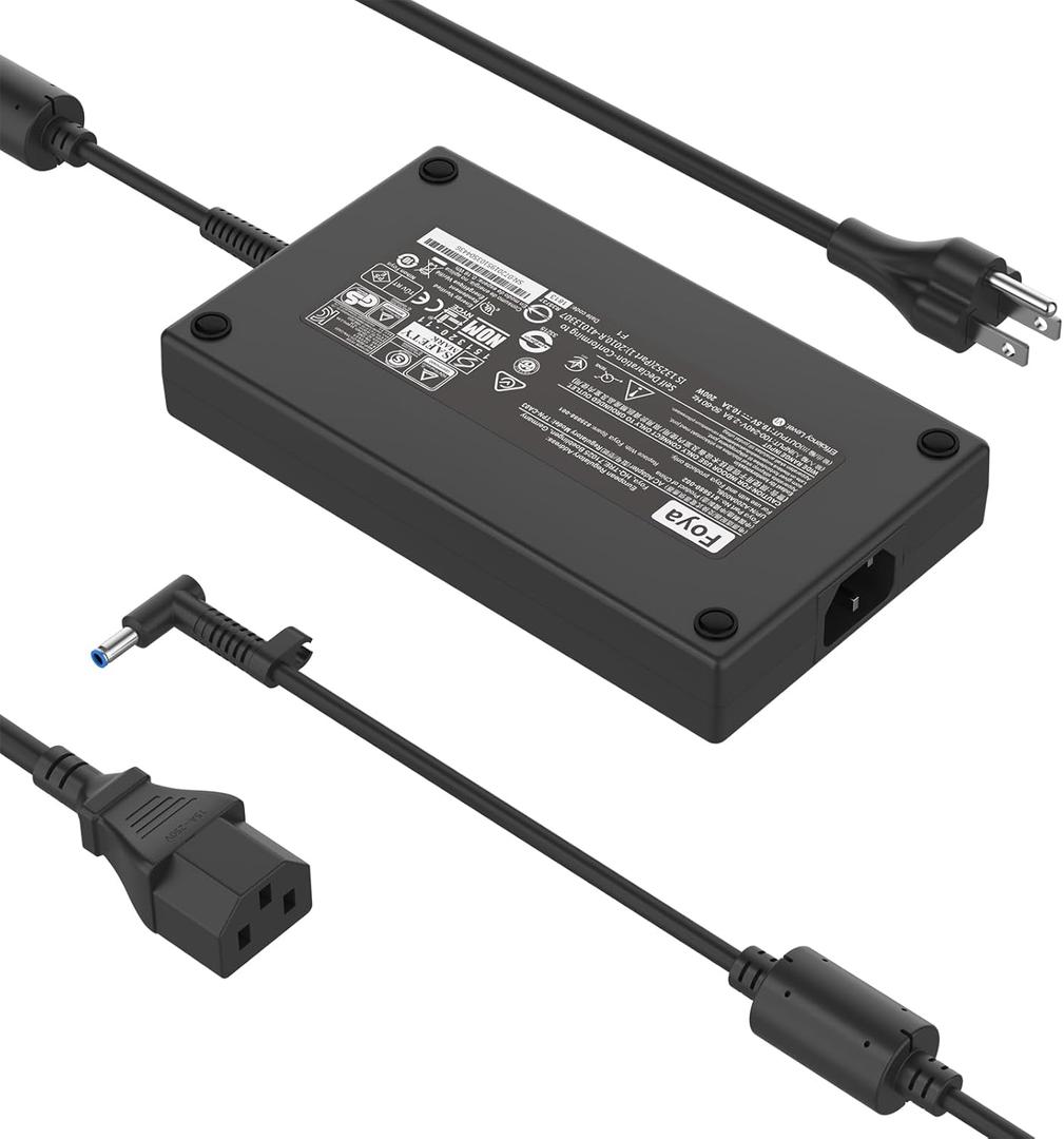 200W Ac Adapter Fit for HP Victus Gaming 15 16 Pavilion Gaming 15 16 17 Omen 15 17 Zbook 15 17 Compatible with TPN-DA10 TPN-LA21 ADP-200HB B 710415-001 L41856-001 776620-001 19.5V 10.3A Laptop Charger