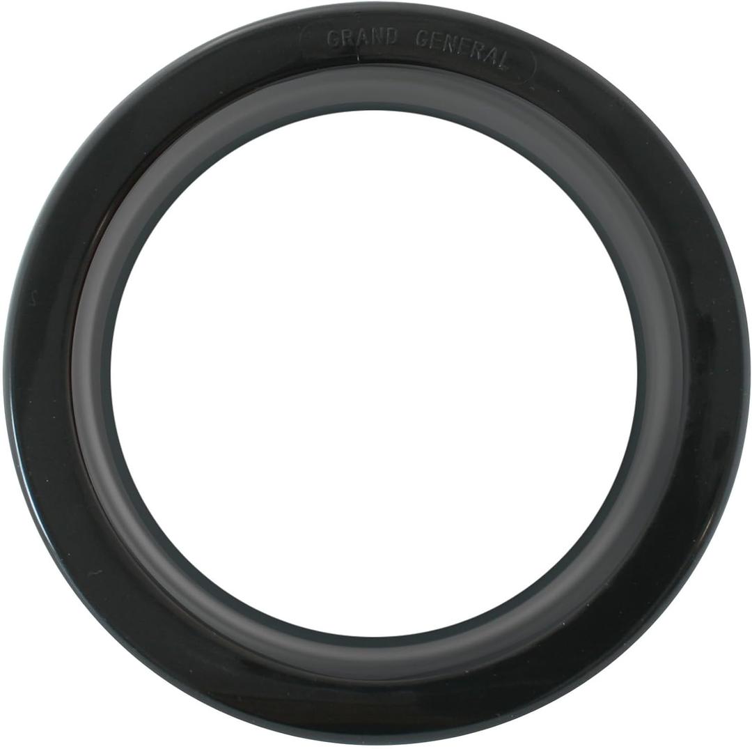 2 x Grand General 80473 Black 4" PVC Rubber Round Grommet