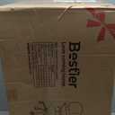 Bestier Meditation Chair with Wider Bentwood Back Support, Ergonomic Cross Legged Office Chair for Adults up to 300 lbs, 360 Swivel Adjustable Height for Multi Position (Contemporary Bentwood, Black)