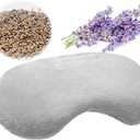 Lavender Eye Mask, Aromatherapy Weighted Eye Mask for Dry Eyes, Sleep Mask for Men Women, Hot & Cold Therapy Eye Cover for Compression Pain Relief, Eye Pillow for Puffy Eyes, Migraine, Sinus Pain-Grey (Gray)