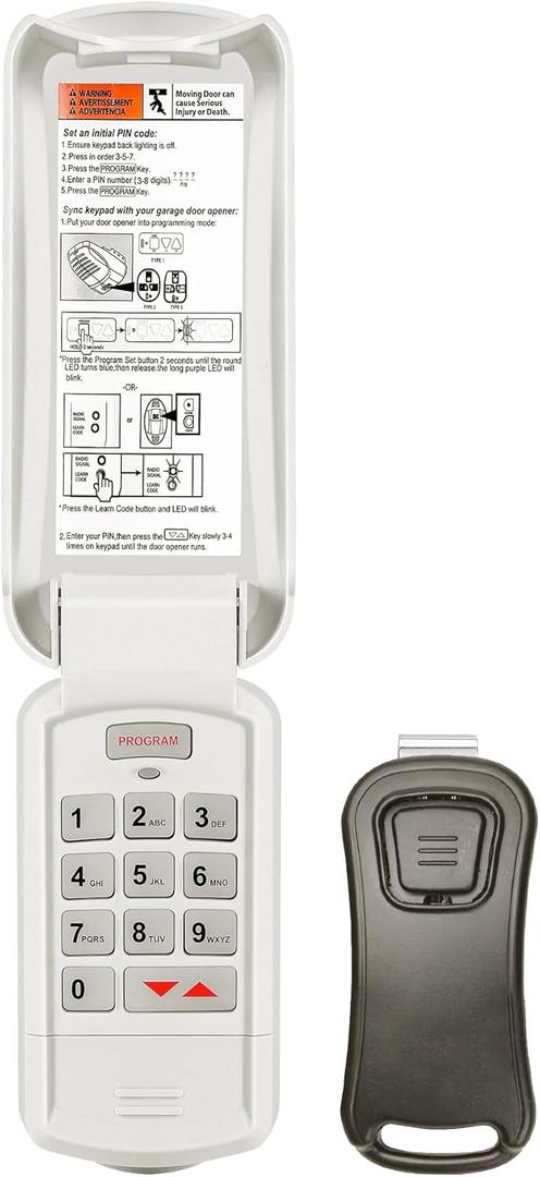 Genie Garage Door Opener Keypad & Remote GK-BX G1T-BX, Compatible with All Genie Intellicode Garage Door Opener, 3-Year-Warranty