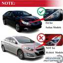 Halogen Headlight Assembly for 2011-2014 Hyundai Sonata