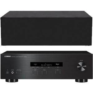 Stereo Receiver Dust Cover Compatible with Yamaha R-S202BL/R-N303BL/RX-V385/RX-V685 Stereo Receiver（Water Resistant Protector Sleeve- 18 x 14.6 x 5.7Inch,Black）