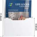 Marbrasse 2 Pack Magnetic File Holder - Paper Holder, Pocket Organizer,Hanging Wall File Organizer Office Supplies Storage, Magazine Mail Organizer Case for Notebooks,Planners,Letter (2 Pack)