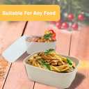 Kaderron 50 Pack 32 OZ Large Paper Bowls with Lids, Heavy Duty Disposable Compostable Container for Party, Disposable Bowls Bulk Soak-Proof and Microwave Safe for Hot/Cold Use