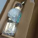 Ivilon Drapery Treatment Window Curtain Rod - Acrylic Ball 1 inch Pole. 72 to 144 Inch. Warm Gold