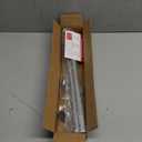 GXOACKJ Silver Curtain Rods for Windows 28 to 48 inch, 5/8 inch Adjustable Wrap Around Blackout Curtain Rods for Bedroom & Outdoor