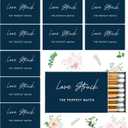 100 Pcs Wedding Matches Matchbook Labels Stickers 2.24 x 1.41 Inch Wedding Favors Matchbook Sticker The Nice Match Sticker Without Matches and Boxes(Love Struck)
