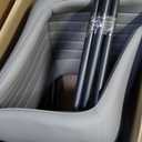 Dining Chairs Set of 2, Vegan Leather Fabric & Metal Frame, Mordern Style for Kitchen, Living Room, Offcie, Light Grey