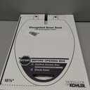 KOHLER K-4774-0 Brevia Elongated White Toilet Seat with Quick-Release Hinges And Quick-Attach Hardware For Easy Clean, White