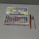 Caliart 128 Colors Watercolor Paint Set Portable, for Adults Artists Professional, Art Supplies Watercolor Painting Kit Sketch Coloring Drawing Gifts (Multicolor)