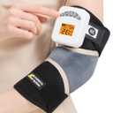 AOBOCO Cordless Elbow Heating Pad with Vibration, 5000mAh Rechargeable Arm Massager for Tendonitis and Tennis Elbow, Portable Heated Brace Wrap, 104-140 Heat Levels, 3 Vibration Modes