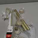 1 inch Side Curtain Rod 12-20 inch (Set of 2) - Gold