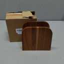 ALELION Acacia Wood Napkin Holder for Table, Wooden Upright Napkin Holders for Kitchen, Standing Napkin Dispenser for Kitchen Dining Room Party Cocktail Outdoor Use