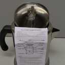 Farberware 47053 Classic Stainless Steel Yosemite 12-Cup Coffee Percolator, 12 Cup Coffee Maker, Silver