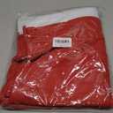 Ntiog 4 Pack Christmas Chair Covers, Christmas Chair Back Covers Set of 4 Kitchen Chair Covers for Christmas Holiday Festival Decoration, Red