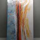 Belmrxne Abstract Canvas Wall Art Colorful art Canvas Painting Aesthetic Wall Decor Hanging Artwork for Living Room Bedroom Dining Room Office Home Decor 24x48 inch